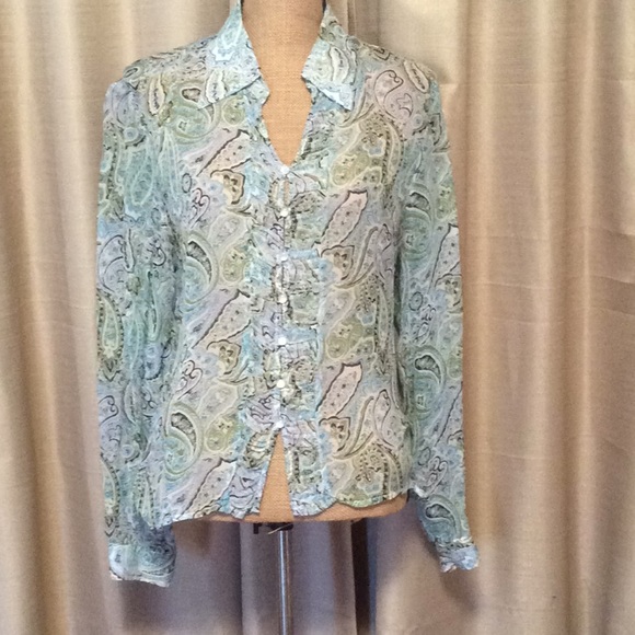 Worthington silk blouse - Picture 5 of 8